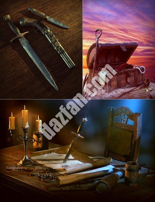 [daz姿势] 海盗动画Wolfgang 8.1和创世纪8.1男性-DAZ爱好者