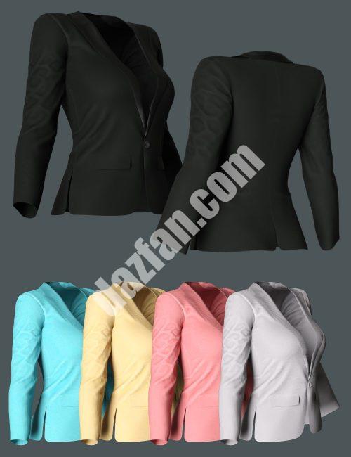 [daz服装] 适用于Genesis 8和8.1女性的MDU dForce Blazer-DAZ爱好者