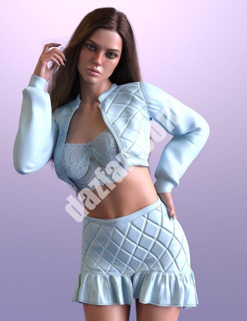 [daz服装] Genesis 8和8.1女性版我的小皮衣-DAZ爱好者