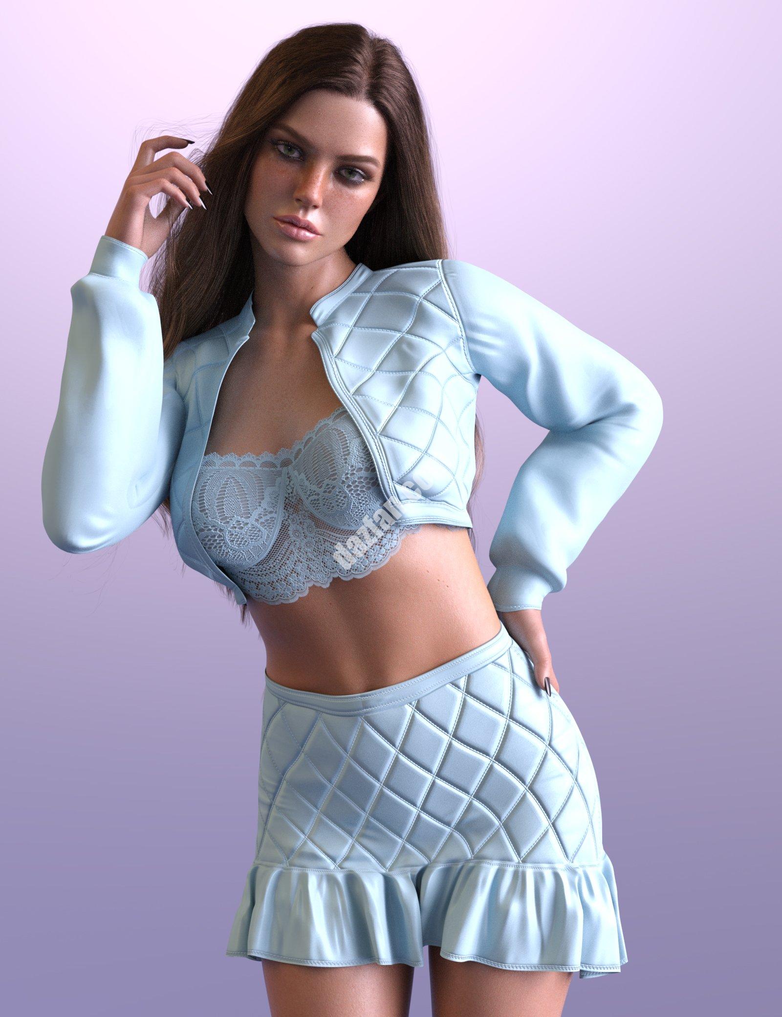 [daz服装] Genesis 8和8.1女性版我的小皮衣-DAZ爱好者