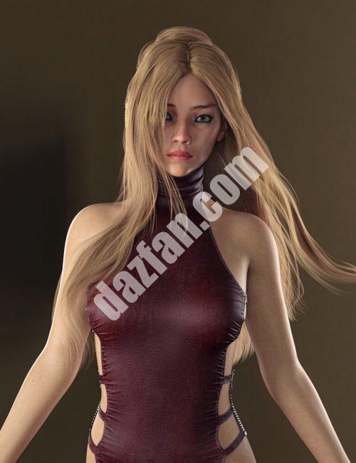 [daz发型] PS Genesis 8和8.1女性长发-DAZ爱好者