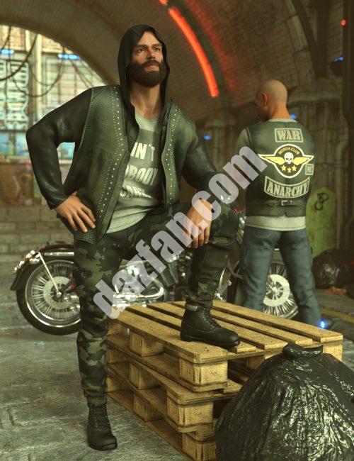 [daz服装] dForce KuJ创世记9的亡命之徒套装-DAZ爱好者