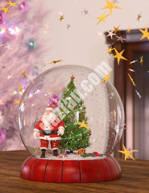 [daz道具] Snow Globe你的世界-DAZ爱好者