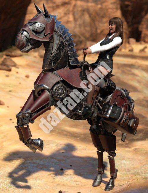 [daz角色] 蒸汽朋克马-DAZ爱好者