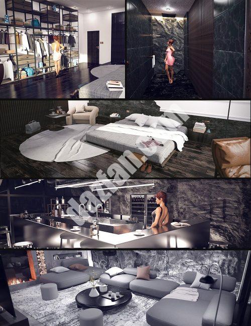 [daz合集] The Cliff House Bundle-DAZ爱好者