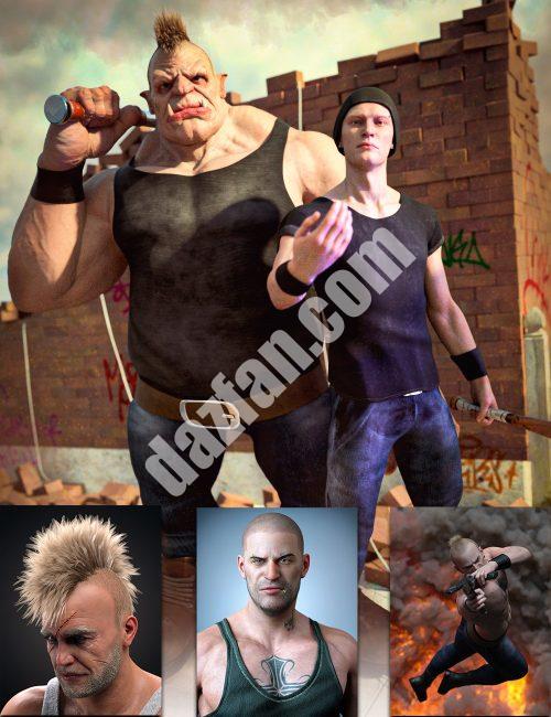 [daz合集] 硬汉捆绑包-DAZ爱好者