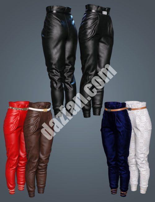 [daz服装] Genesis 8和8.1女性时尚社交长裤-DAZ爱好者