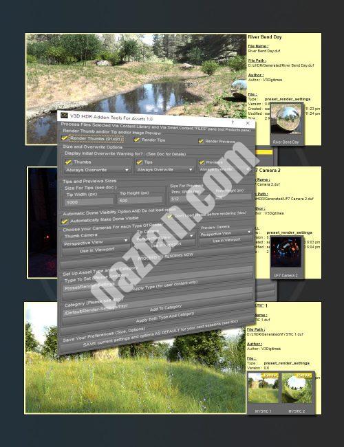 [daz插件] V3D HDR附加工具-DAZ爱好者
