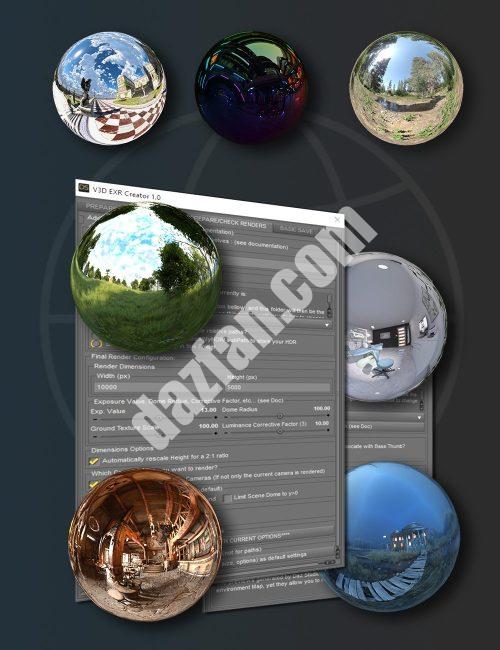 [daz插件] V3D HDR创建者-DAZ爱好者