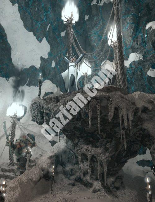 [daz场景] 白色女祭司仪式现场-DAZ爱好者