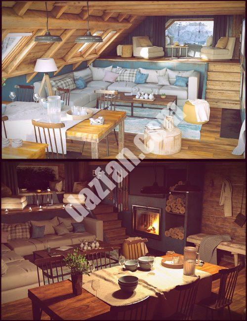 [daz场景] 寒假客厅-DAZ爱好者