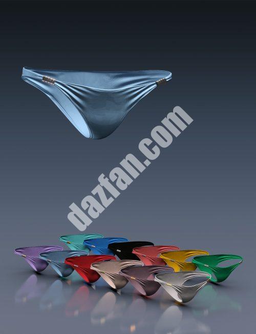 [daz服装] X时尚波西米亚比基尼下装Genesis 8和8.1女性-DAZ爱好者