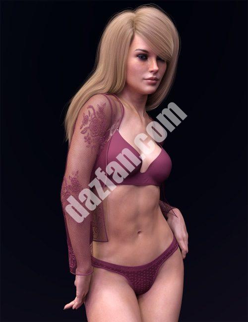 [daz服装] 适用于Genesis 8和8.1女性的X-Fashion猫耳内衣-DAZ爱好者