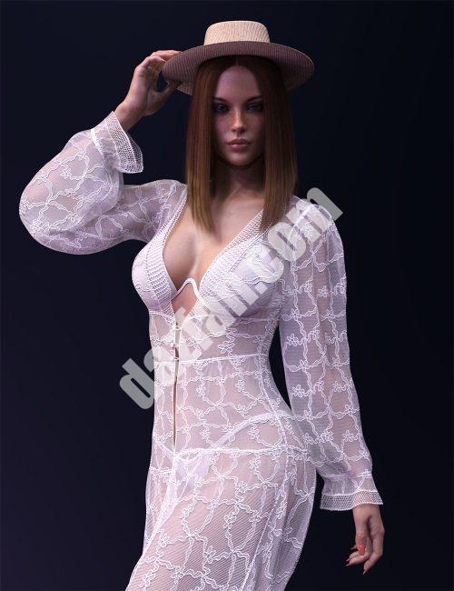 [daz服装] Genesis 8和8.1女性的X-Fashion dForce夏季套装-DAZ爱好者