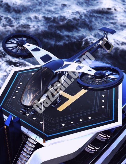 [daz载具] XI财年直升机-DAZ爱好者