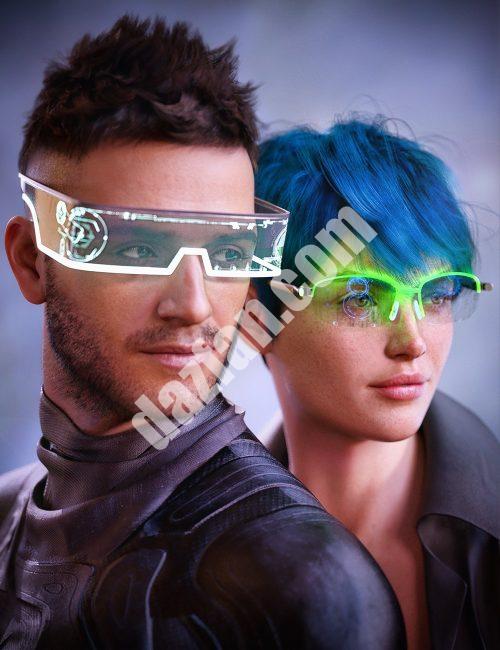 [daz服装] X创世纪9的发光眼罩-DAZ爱好者