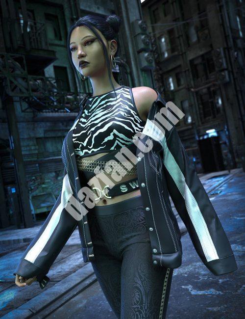 [daz服装] Yuko dForce OVZ服装纹理-DAZ爱好者